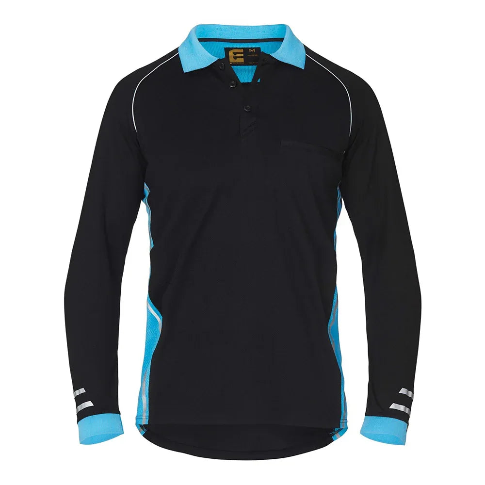 ELEVEN Workwear AEROCOOL L/S Polo Shirt - RSEA Safety Outlet